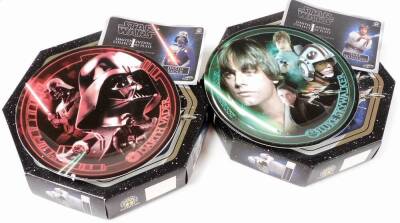 Various Star Wars limited edition collectors plates, boxed and as new, The Star Wars Vault 30 Years Of Treasures from the Lucas film archives, 34cm wide, Official Souvenir Annual 1998, Year By Year Visual Chronicle, etc. (a quantity) - 3