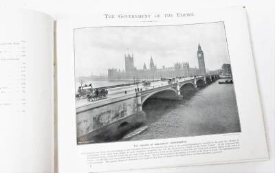 Various Royal related ephemera, The Queen's Empire, in red boards with gilt stencilling, architectural drawing studies by the Dean of Chester, History of Railways folio magazine set in folder, etc. (a quantity) - 3