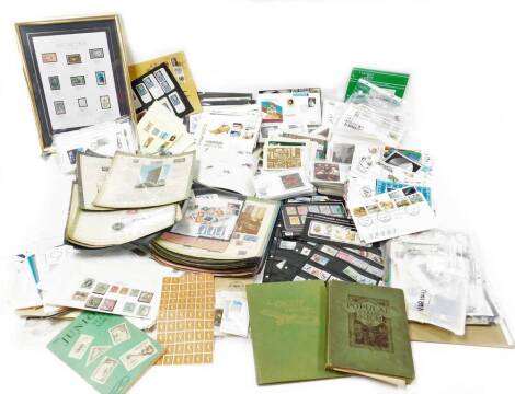 A quantity of stamps and first day covers, to include the framed Medicine 2nd collection stamps, decimal stamps, in albums, First Day covers, etc. (a quantity)