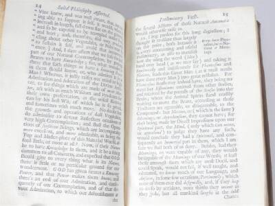 [Sergeant (John)] SOLID PHILOSOPHY ASSERTED AGAINST THE FANCIES OF THE IDEISTS, FIRST EDITION, contemporary calf, tooled in blind, 8vo, R. Clavil, 1697. - 3