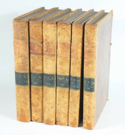 [Burnett (James, Lord Monboddo)] ANTIENT METAPHYSICS; OR, THE SCIENCE OR UNIVERSALS... 6 vol., contemporary tree calf, morocco spine labels, 4to, T. Cadell & J. Balfour, Edinburgh, 1779-99.