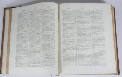 Sheridan (Thomas) A COMPLETE DICTIONARY OF THE ENGLISH LANGUAGE... second edition, half-title, portrait frontispiece, contemporary calf, morocco spine labels, boards loose, large 4to, C. Dilly, 1789. - 3