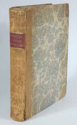 Gisborne (Thomas) AN ENQUIRY INTO THE DUTIES OF MEN IN THE HIGHER AND MIDDLE CLASSES OF SOCIETY... half-title, half calf over patterned boards, large 4to, J. Davis, 1794.