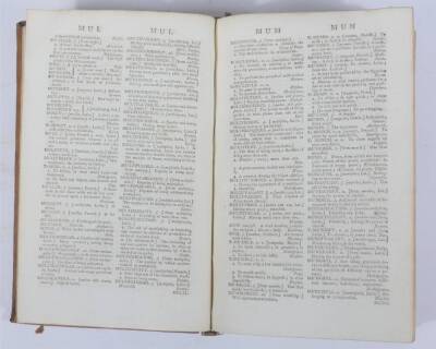 Johnson (Samuel) A DICTIONARY OF THE ENGLISH LANGUAGE 2 vol., sixth edition, contemporary calf, W. Strahan, 1778. - 6