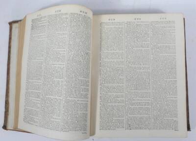 Ainsworth (Robert) and Thomas Morell DICTIONARY ENGLISH AND LATIN, 2 vol., contemporary calf, morocco spine labels, boards detached, large 4to, C. Bathurst, 1773. - 5