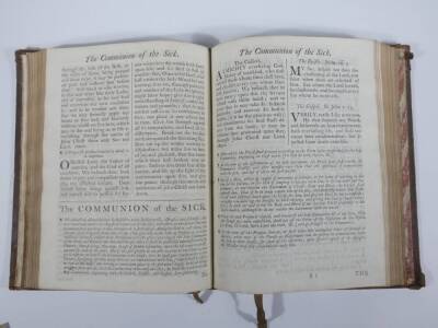 Book of Common Prayer.- EX-LIBRIS ST. GEORGE'S CHAPEL WINDSOR, contemporary calf tooled in gilt, worn, large 4to, Oxford, W. Jackson, 1784. - 4