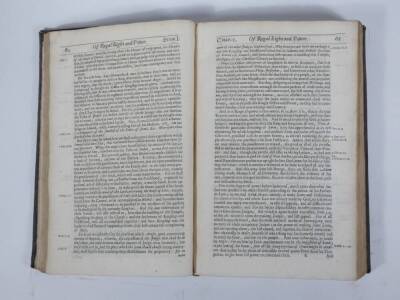 Hall (John) OF GOVERNMENT AND OBEDIENCE..., titles in red and black, woodcut vignettes and historiated initials, contemporary calf, rubbed, upper spine damaged, folio, T. Newcombe 1654. - 3