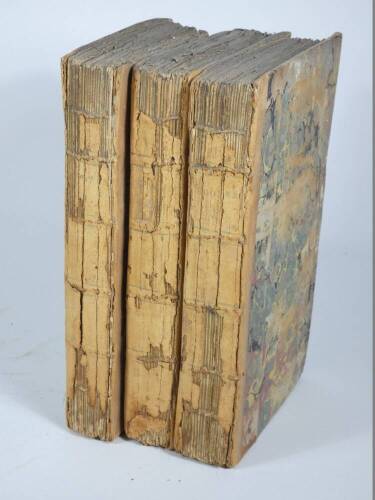 Top bid £50 Hooper (W.) RATIONAL RECREATIONS IN WHOCH THE PRINCIPLES OF NUMBERS AND NATURAL PHILOSOPHY ARE CLEARLY...ELUCIDATED second edition, 3 vol., engraved plates, many folding, contemporary calf-backed boards, spines worn, 8vo, L. Davis & J. Robson,