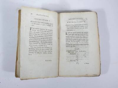 Top bid £50 Hooper (W.) RATIONAL RECREATIONS IN WHOCH THE PRINCIPLES OF NUMBERS AND NATURAL PHILOSOPHY ARE CLEARLY...ELUCIDATED second edition, 3 vol., engraved plates, many folding, contemporary calf-backed boards, spines worn, 8vo, L. Davis & J. Robson, - 4