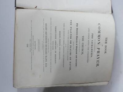 Mant (Richard, Rev.) THE BOOK OF COMMON PRAYER publisher's cloth, worn, folio, 1830; and 3 others, 19th century bibles. (4) - 4