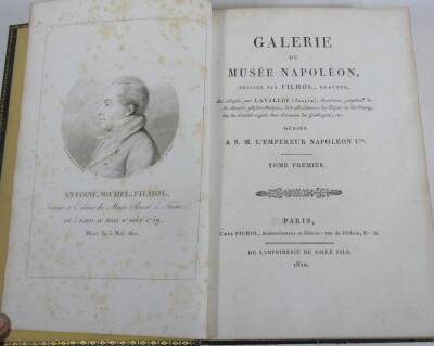 Fine Binding.- Filhol (Antoine Michel) GALERIE DU MUSÉE NAPOLÉON 10 vol., engraved pates throughout, green straight-grained morocco, ornately tooled in gilt, spine gilt, 4to, Paris, 1810. - 3