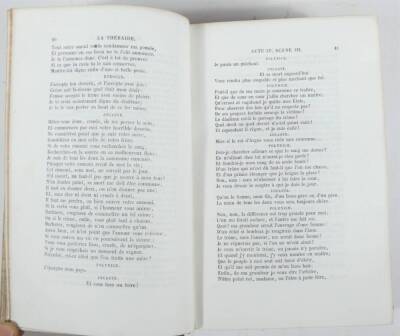 Moliere ([Jean-Baptiste]) OEUVRES 8 vol., contemporary morocco over patterned boards, spines gilt, 12mo, Paris, [n.p.], 1786; and 3 other vols, French. (11) - 3