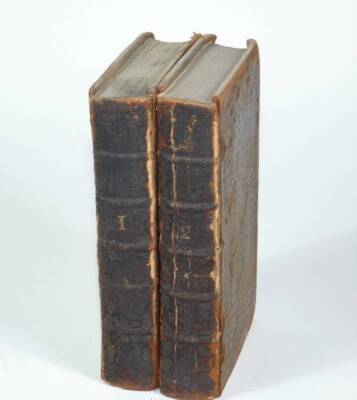 Bible in Latin.- BIBLIA SACRA SIVE TESTAMENTUM VETUS 1 vol. In 2, engraved title, contemporary calf, worn, 12mo, Amsterdam, J. Schipper, 1669.