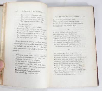 Oinophilus (Boniface) EBRIETATIS ENCOMIUM: OR, THE PRAISE OF DRUNKENNESS engraved frontispiece, contemporary half calf over patterned boards, boards detached, 8vo, 1812. - 4