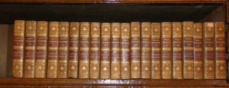 Percy (Scholto & Ruben) THE PERCY ANECDOTES, 20 vol., engraved titles and frontispieces, contemporary calf, morocco spine labels, a few vols with chips to spine, 12mo, 1821-25.