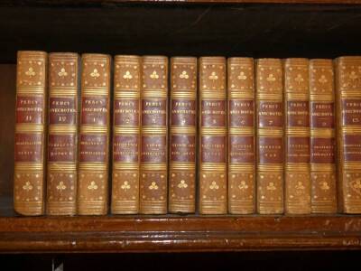 Percy (Scholto & Ruben) THE PERCY ANECDOTES, 20 vol., engraved titles and frontispieces, contemporary calf, morocco spine labels, a few vols with chips to spine, 12mo, 1821-25. - 2