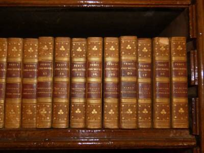 Percy (Scholto & Ruben) THE PERCY ANECDOTES, 20 vol., engraved titles and frontispieces, contemporary calf, morocco spine labels, a few vols with chips to spine, 12mo, 1821-25. - 3