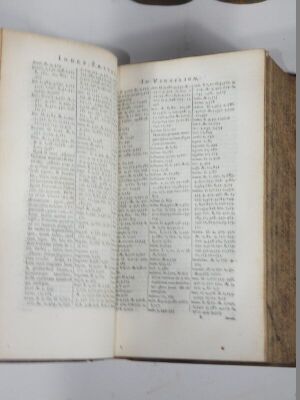 Virgil (P. Maronis) OPERA 3 vol., title vignettes, engraved frontispieces, contemporary calf, spines gilt, boards rubbed, 8vo, Leiden, J. Hack and Amsterdam A. Wolfgang, 1680. - 4