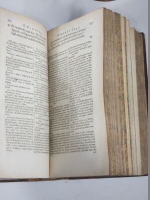 Virgil (P. Maronis) OPERA 3 vol., title vignettes, engraved frontispieces, contemporary calf, spines gilt, boards rubbed, 8vo, Leiden, J. Hack and Amsterdam A. Wolfgang, 1680. - 6