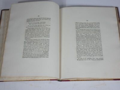 Cookery.- TABELLA CIBARIA THE BILL OF FARE; A LATIN POEM... title foxed, contemporary half morocco over patterned boards, 4to, 1820. - 3