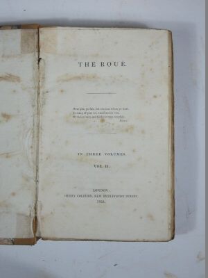 Top bid £50 [Beazley] THE ROUÉ 3 vol., contemporary half calf, spines worn, 8vo, 1828. - 4