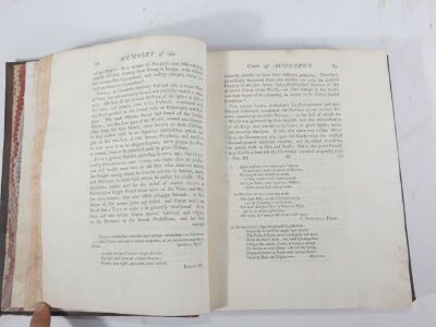 Blackwell (Thomas) MEMOIRS OF THE COURT OF AUGUSTUS, 3 vol., engraved plates, contemporary calf, worn at extremities, 4to, Edinburgh, Hamilton, Balfour and Neill, 1753. - 7