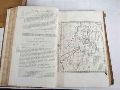 Stackhouse (Thomas) A NEW HISTORY OF THE HOLY BIBLE... title in red and black, half-titles, imprimatur leaf, vignettes, engraved frontispiece, plates and maps, contemporary reversed calf, folio, S. Austen, 1742-74. - 4