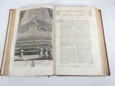 Stackhouse (Thomas) A NEW HISTORY OF THE HOLY BIBLE... title in red and black, half-titles, imprimatur leaf, vignettes, engraved frontispiece, plates and maps, contemporary reversed calf, folio, S. Austen, 1742-74. - 7