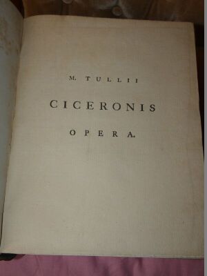 Cicero (M. Tullius) WORKS 10 vol., half-titles engraved portrait frontispiece vol. 1, fine tree calf, spines gilt, morocco spine labels, large 4to, Oxford, Clarendon, 1783. - 2