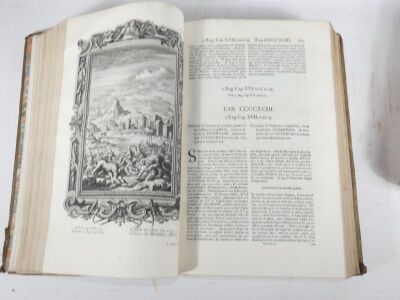 Schevchzeri (Johann Jacob) COSIMI AENEI INFERUIENTES ILLUSTRATIONI & EXORNATIONI PHYSICAE SACRAE..., 4 vol., engraved plates, contemporary sprinkled calf, spines gilt, morocco spine labels, folio, Augsburg, 1731-35. - 11