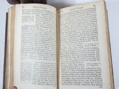 Plutarch.- MORALS... 5 vol., contemporary panelled calf, Morocco spine labels, boards loose but most held by strings, 8vo, T. Braddyll, 1704. - 6