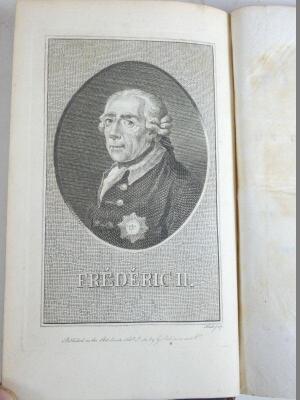 Freidrich II (King of Prussia) POSTHUMOUS WORKS, 13 vol., engraved portrait frontispiece vol.1, half-titles, contemporary tree calf, 8vo, G.G.J & J. Robinson, 1789. - 3