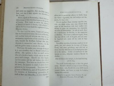 Freidrich II (King of Prussia) POSTHUMOUS WORKS, 13 vol., engraved portrait frontispiece vol.1, half-titles, contemporary tree calf, 8vo, G.G.J & J. Robinson, 1789. - 8