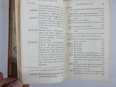 Pope (Alexander) WORKS, titles in red and black, portrait frontispiece vol. 1, contemporary calf, morocco, spine labels, 8vo, A. Millar & J. & R. Tomson, 1757. - 6