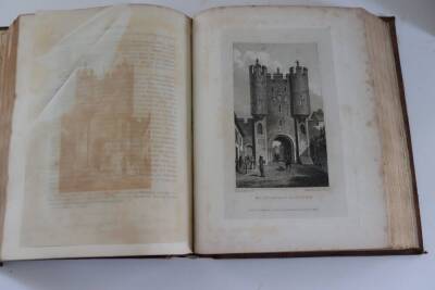 Whittock (Nathaniel) A NEW AND COMPLETE HOSTORY OF THE COUNTY OF YORK 3 vol., engraved plates, tissue guards, 4to, ornate tooled Morocco, 4to, 1832. - 3