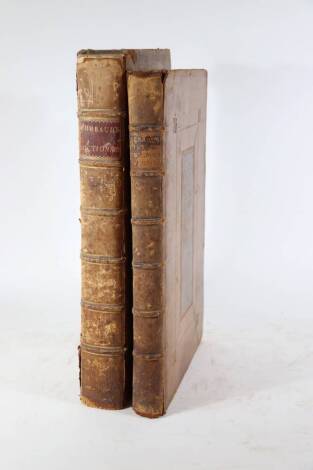 Chambaud (Lewis) A DITIONARY FRENCH AND ENGLISH, title in red and black, contemporary calf, folio, A. Millar, 1761; and another odd volume. (2)