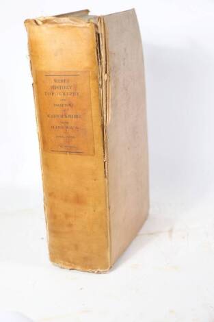 West (William) THE HISTORY, TOPOGRAPHY AND DIREACTORY OF WARWICKSHIRE engraved plates, publisher's cloth, 4to, Birmingham, 1830.