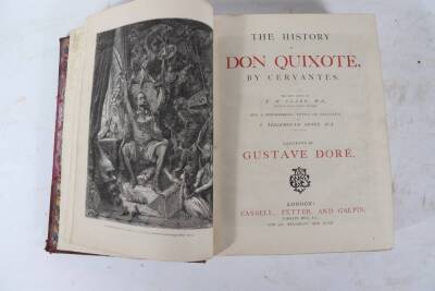 Cervantes (Miguel de) and Gustave Dore (illust.) THE HISTORY OF DON QUIXOTE BY CERVANTES engraved plates throughout, folio, half morocco over boards, n.d. [c.1850]. - 2