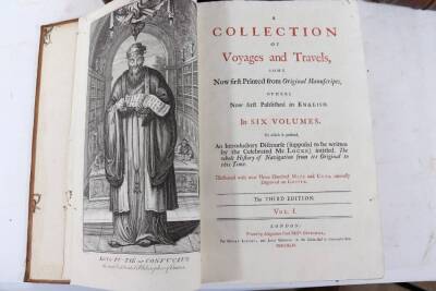 Churchill (Awnsham & John) A COLLECTION OF VOYAGES AND TRAVELS... 8 vol., third edition, frontispieces, additional engraved titles, engraved maps and plates, many folding, contemporary calf, spines gilt, morocco spine label, folio, H. Lintot & J. Osbourne - 3