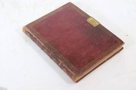 Occasional album.- A fine commonplace book with over a hundred pages containing pen and ink and watercolour drawings, noted belonging to J.S.W. Knightley, contemporary straight-grained Morocco, ornately tooled in gilt, clasp, 4to, 1821 or 27