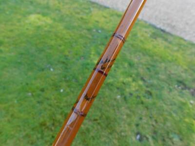 A Hardy Bros Ltd Palakona Perfection two piece split cane fly rod, number 246936, 9'2'', with bag. - 2