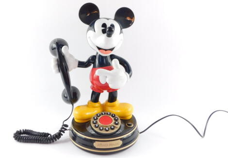 A KCL Technology Limited Mickey Mouse novelty telephone, model 1.