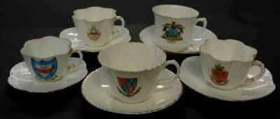 Shelley Foley and other crested china tea wares, mugs, and jugs, including Arms of The Borough of Douglas., City of London., Arms of Shakespeare combined with Stratford Upon Avon., Skegness., and Woodbridge, etc. (a quantity) - 2