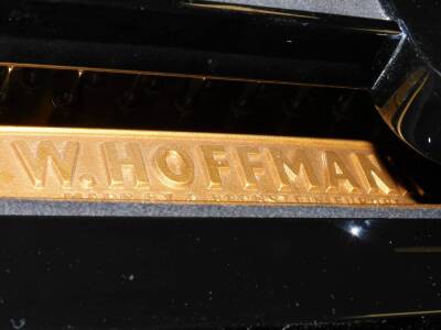 A W.Hoffmann by C Bechstein of Europe baby grand piano, in a black gloss finish, with soft close lid, with three pedals, numbered 176282, 147cm high, 102cm wide, approx 153cm deep - 5