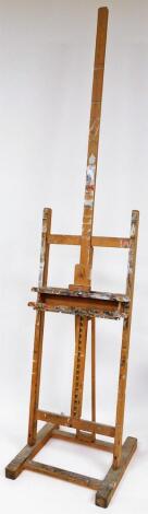 An artist's easel, used by Terry Shelbourne.