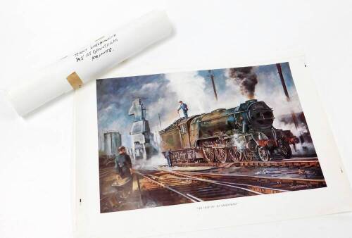 After Terence Shelbourne (1930-2020). Various Grantham locomotive and other prints. (a quantity)