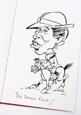 Terence Shelbourne (1930-2020). A caricature book, inscribed 'August 1996, continued and complete March 2000', to include Sir Enry's 'ammer, Labour of Love, Beefing About the Bush, Monty, Garden of Eden, Francis Bacon & Eggs, The Horse's Face Coursing The - 4