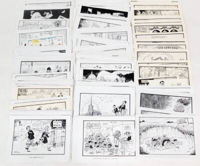 After Terence Shelbourne (1930-2020). A large folio of facsimile copies of Terry Shelbourne's cartoon works, throughout the years, to include all categories and scenes. (a large quantity)