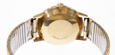 A Tissot Seastar 7 wristwatch, with a gold plated watch head, on a silvered dial with date aperture, marked to rear 315, on an expanding gold plated bracelet, in Tissot box. - 2