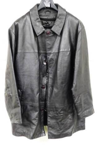 A brown leather Bod and Christensen jacket, size 44.